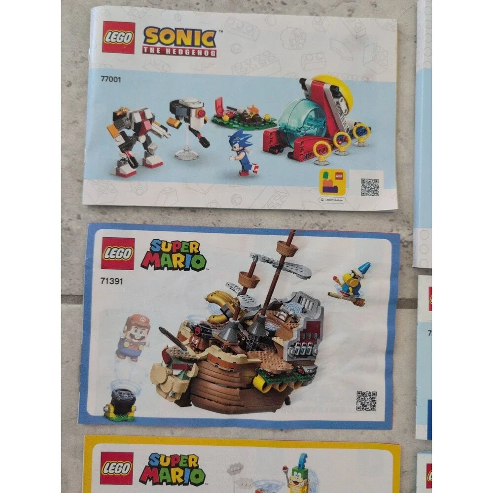 Lego Super Mario Lego Lot Of 23 MANUALS ONLY